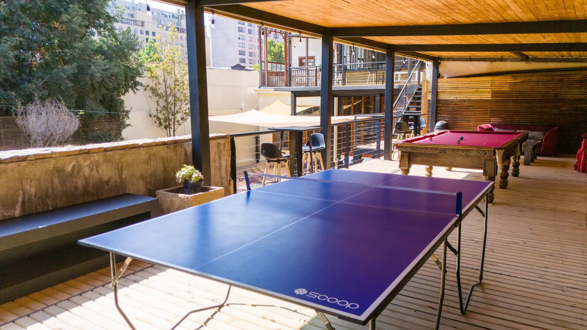 Jardin y Patio at Happy Hostel Santiago — photo 15