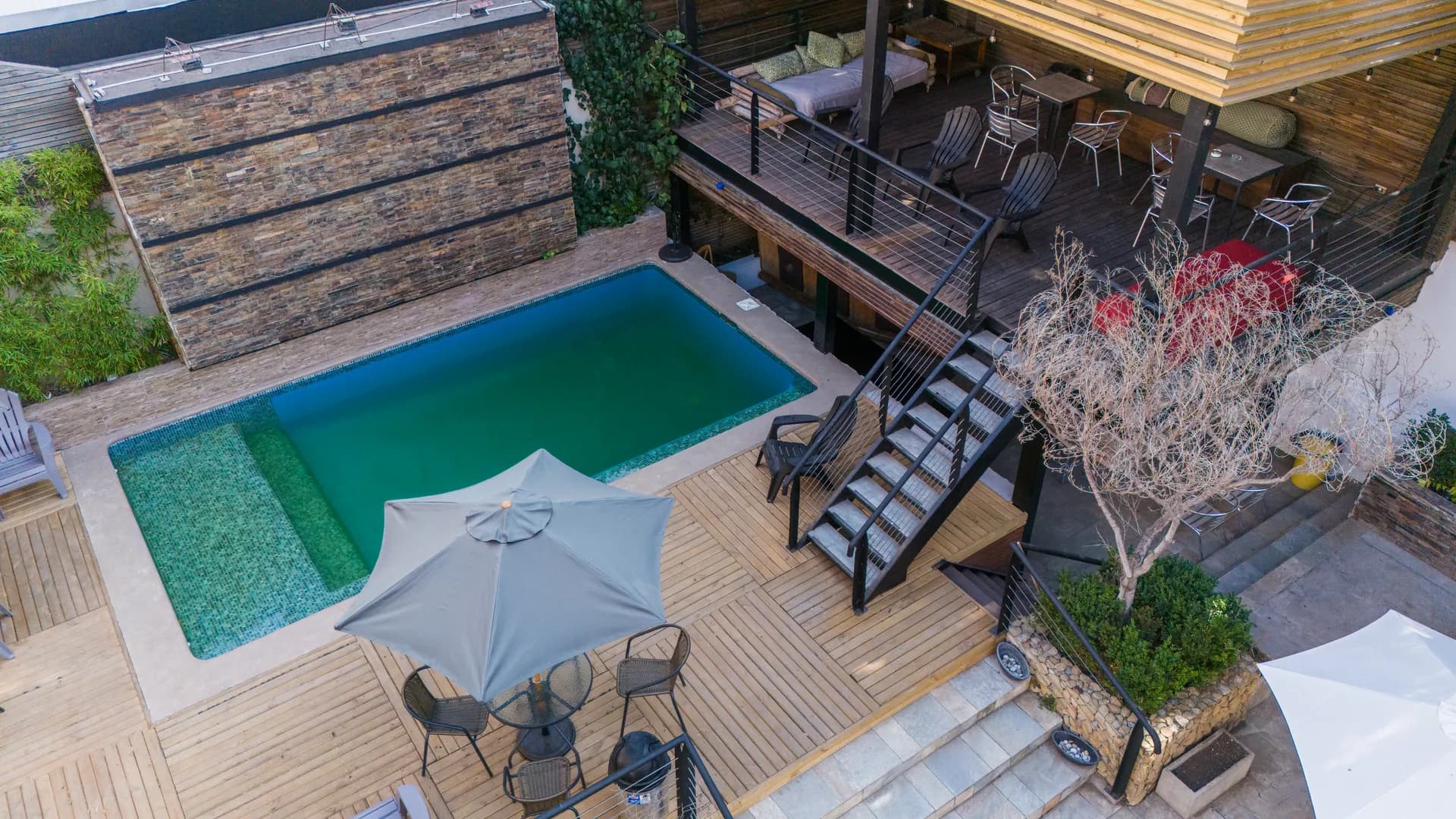 Jardin y Patio at Happy Hostel Santiago — photo 4